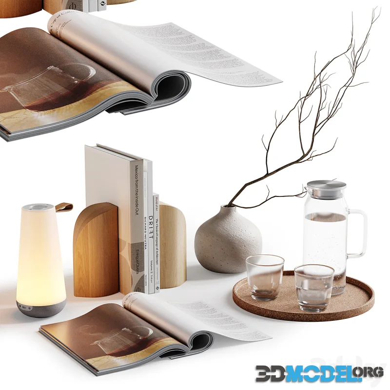 Decorative set with Uma mini lamp from Pablo