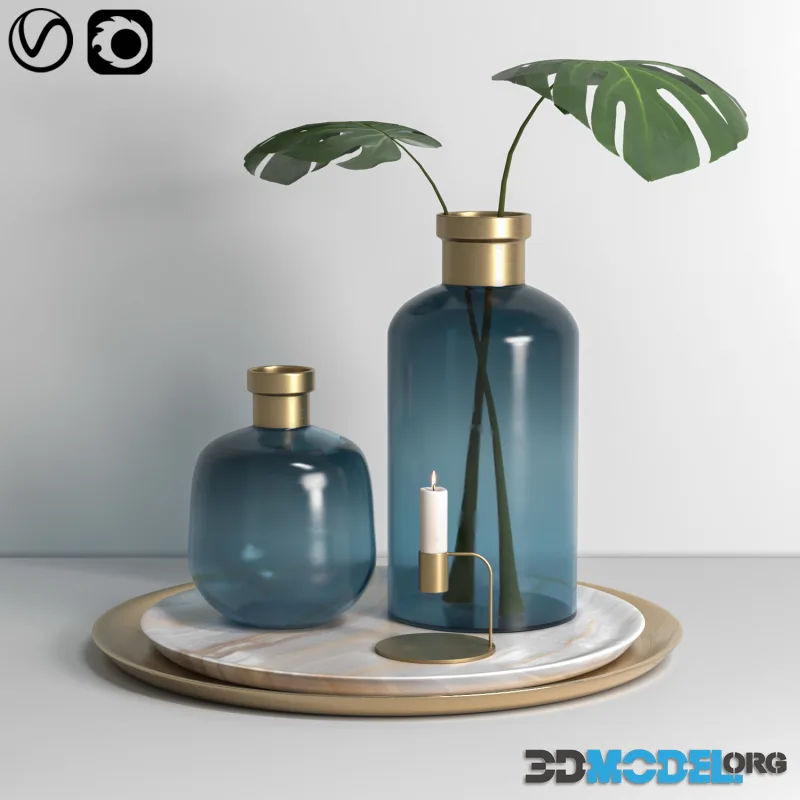 Decorative vase set 006