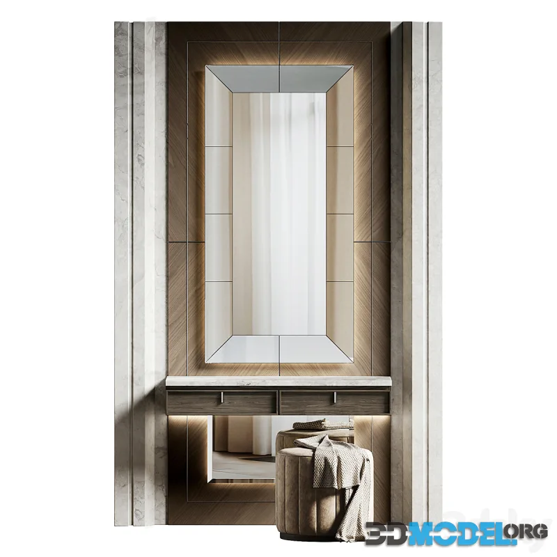 Dressing table with stone stv007