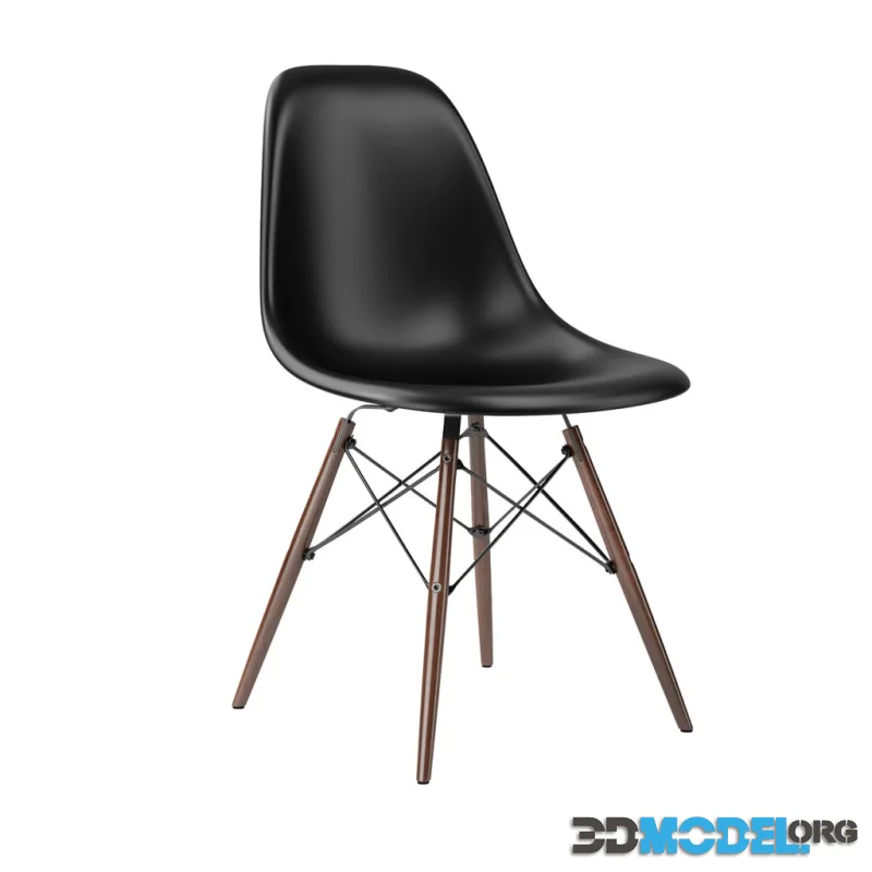 Eames Fiberglass Side Chair DSW by Vitra