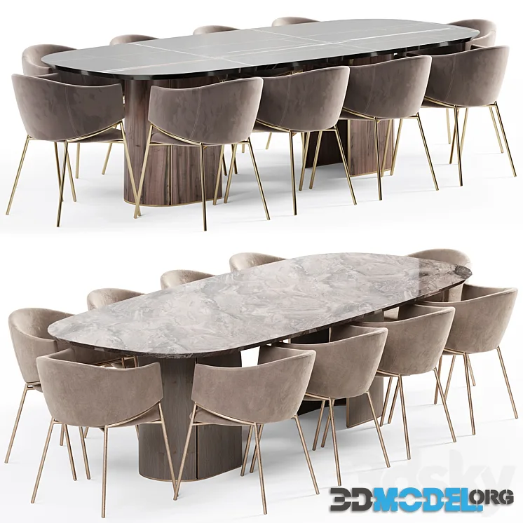 Eliza chair and Duna table