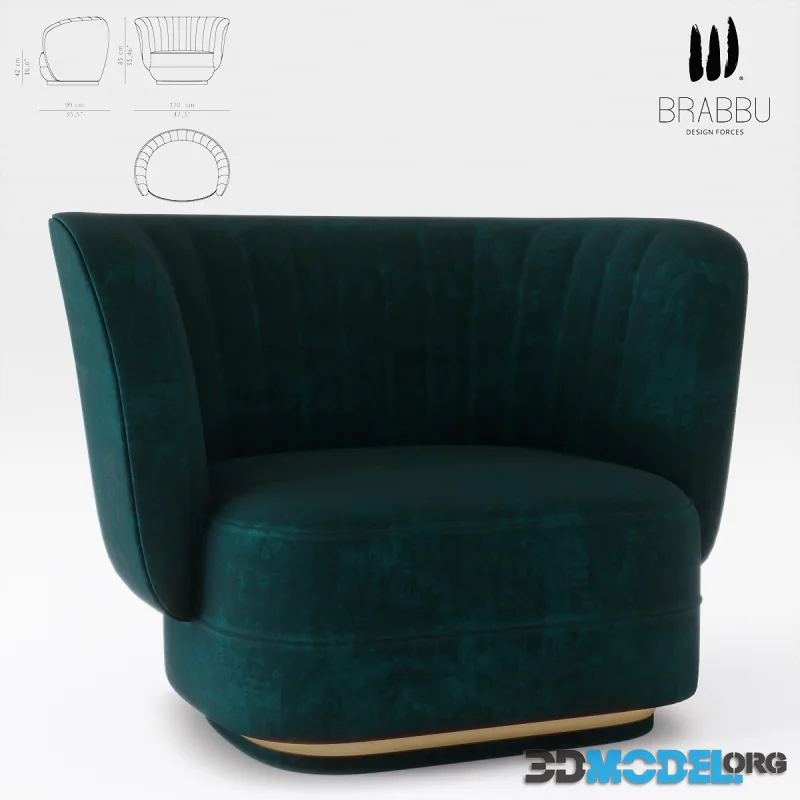 ELK ARMCHAIR by BRABBU