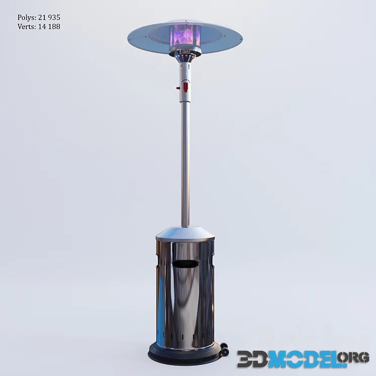 Enders Elegance, metal gas heater street