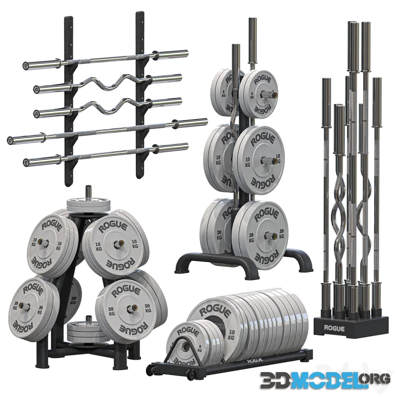 Equipment Gym Barbell Weight Plate Rack