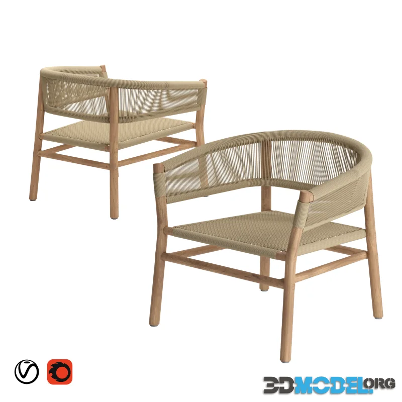 Ethimo Kilt Lounge Chair