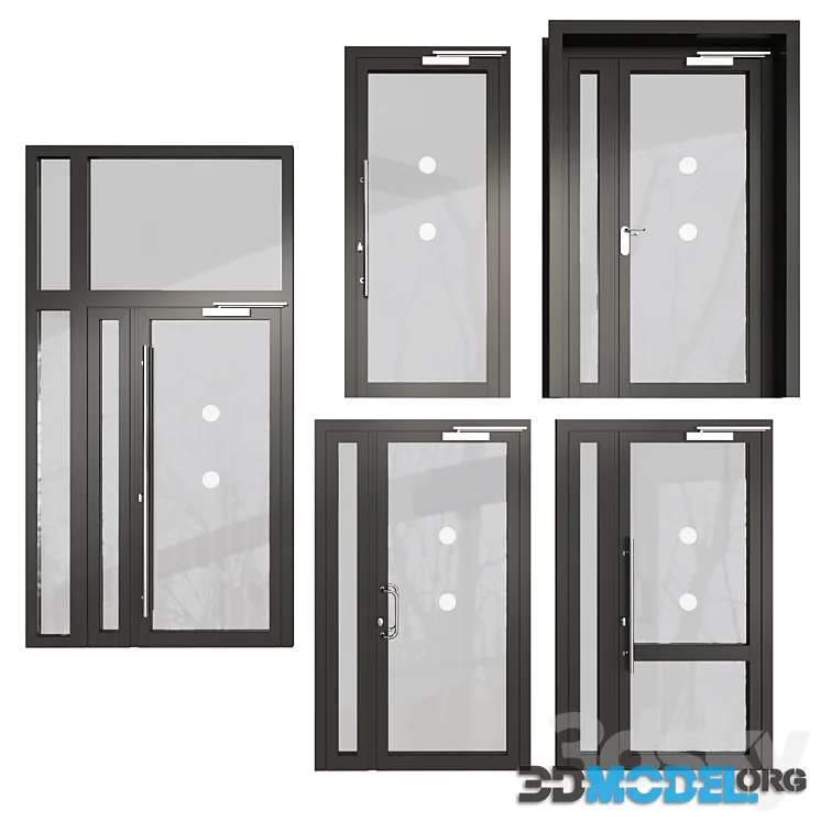Fireproof stained glass doors 01