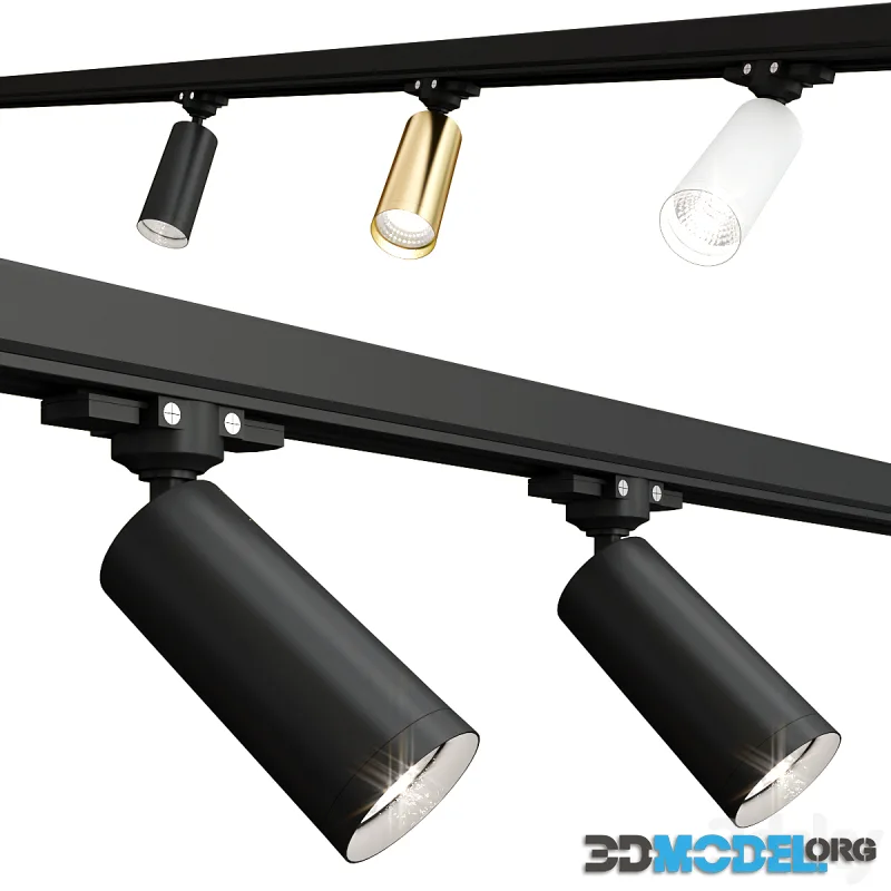 FOCUS track lighting TR028-3-GU10-B