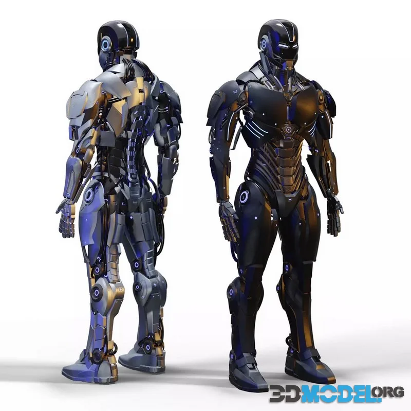 Futuristic Humanoid Combat Robot (PBR)