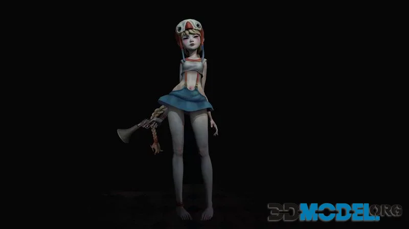 Game Character Lilith low-poly (PBR)
