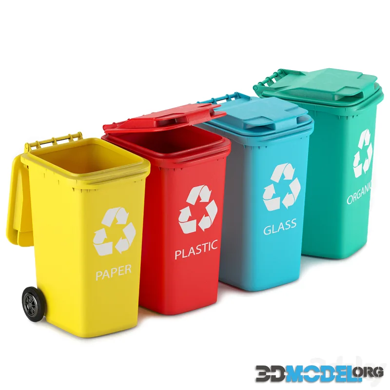 Garbage cans (240l) for separate waste collection