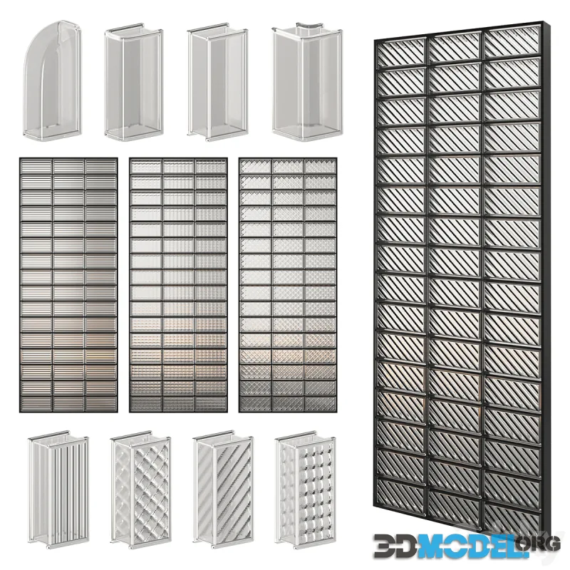 Glass Block Wall 04