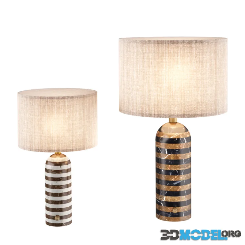 Gravity Table Lamp Upcycled Marble by Gubi