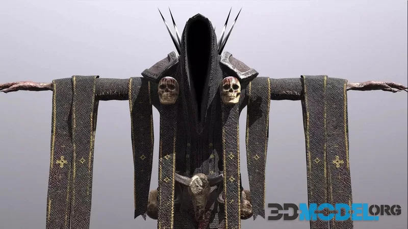 Grim Reaper low-poly (PBR)
