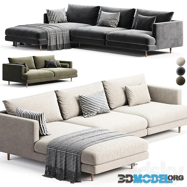 Hampton Right Chaise Sofa