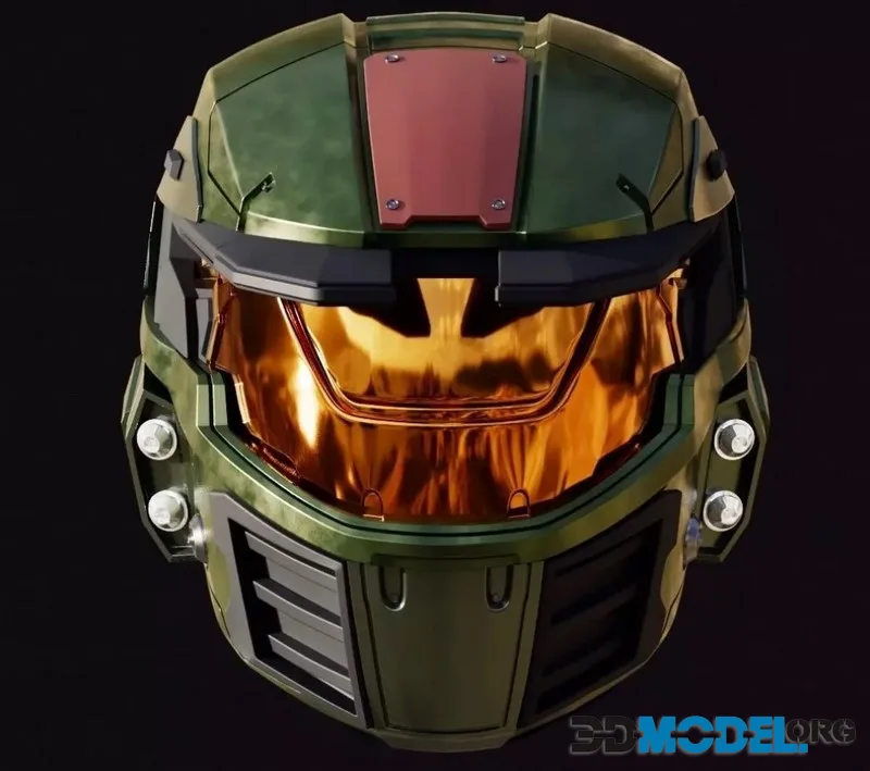 High poly Mark IV Helmet (PBR)