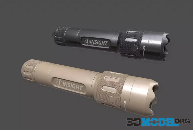 Insight WMX200 Weapon Flashlight low-poly (PBR)