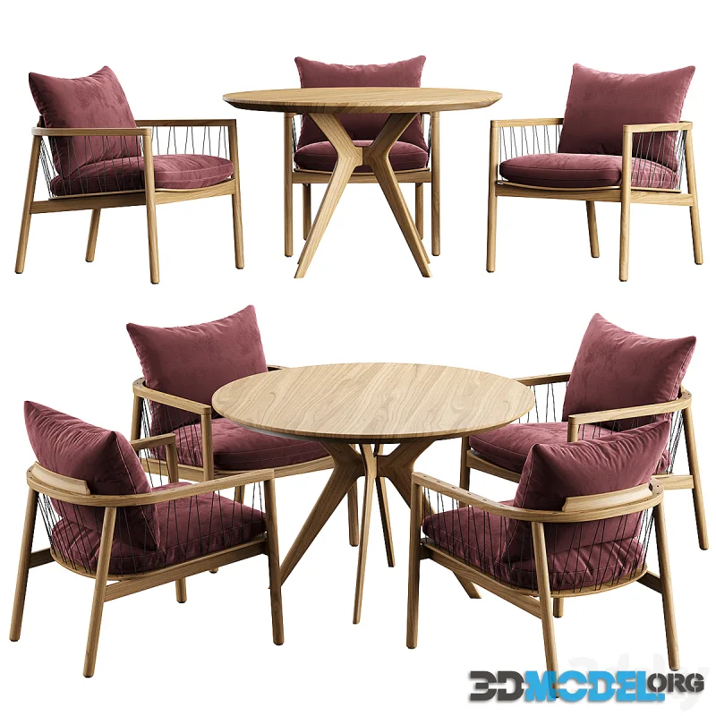 Kerry Lounge Chair Clark Table
