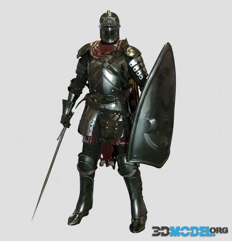 Knight in armor (PBR)