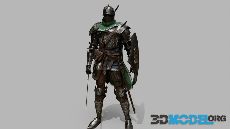 Knight Traveler low-poly (PBR)