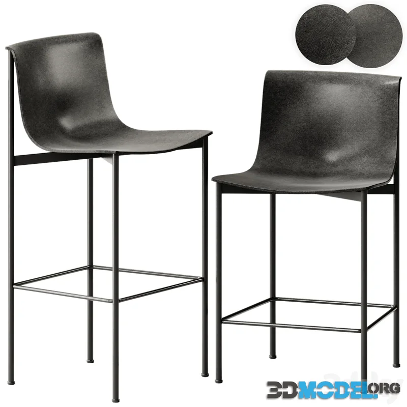 Lema Ombra Leather High Stool