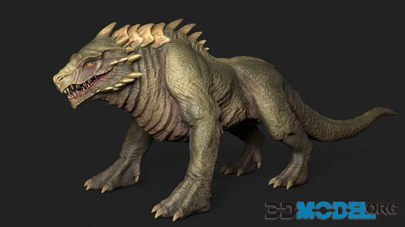 Lizard low-poly (PBR)