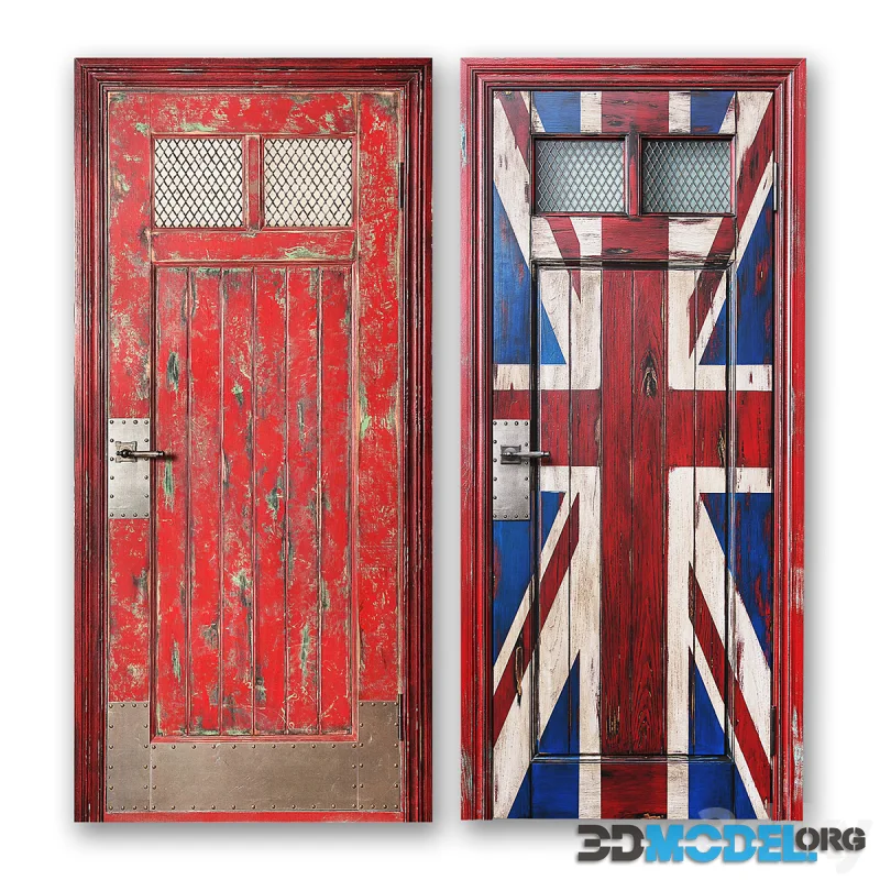 Loft style doors flag