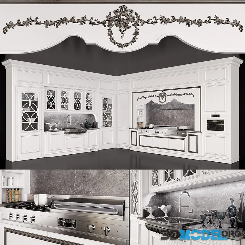 Lottocento Floral, Kitchen