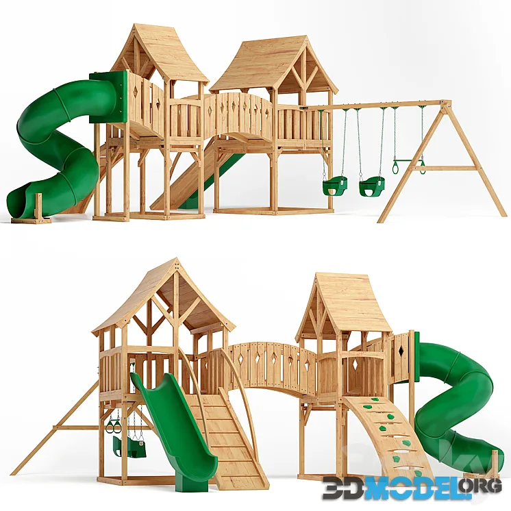 Majestic Double Swing Set