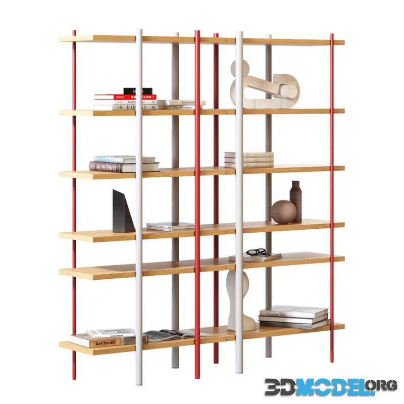 Milonga Oak Bookcase by Miniforms