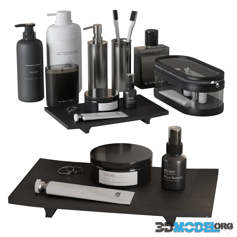 Minimalistic men's bathroom decor