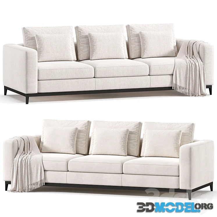 Minotti Andersen Sofa (with light plaid)