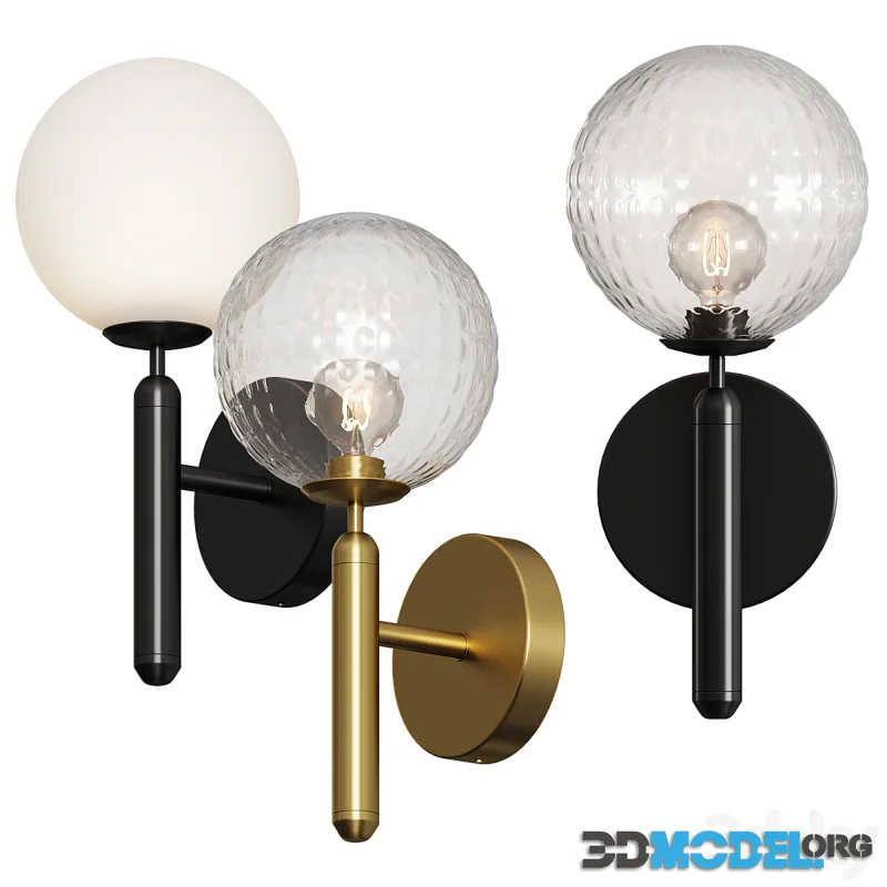 Modern Glass Ball Led Wall Lamp