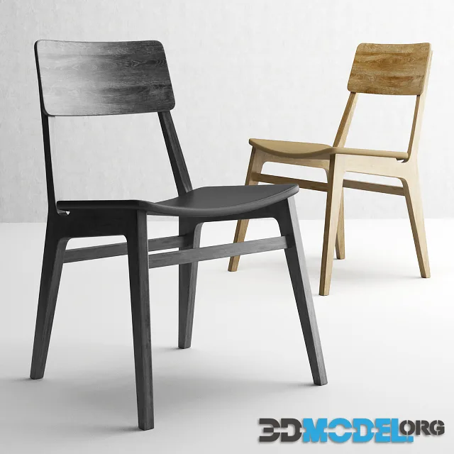 Modern wooden chair 2623 by Ferri Mobili Italy