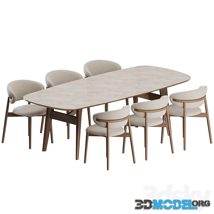 Oleandro Dinning Set 02 by Calligaris