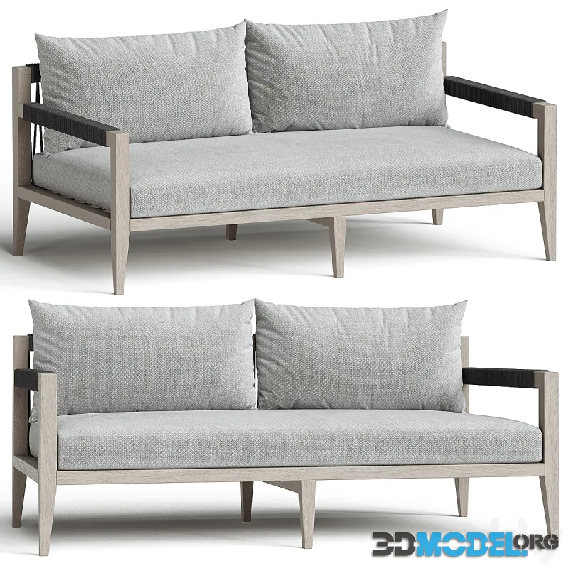 Outdoor sofa Sherwood, Faye AshWeathered Gray