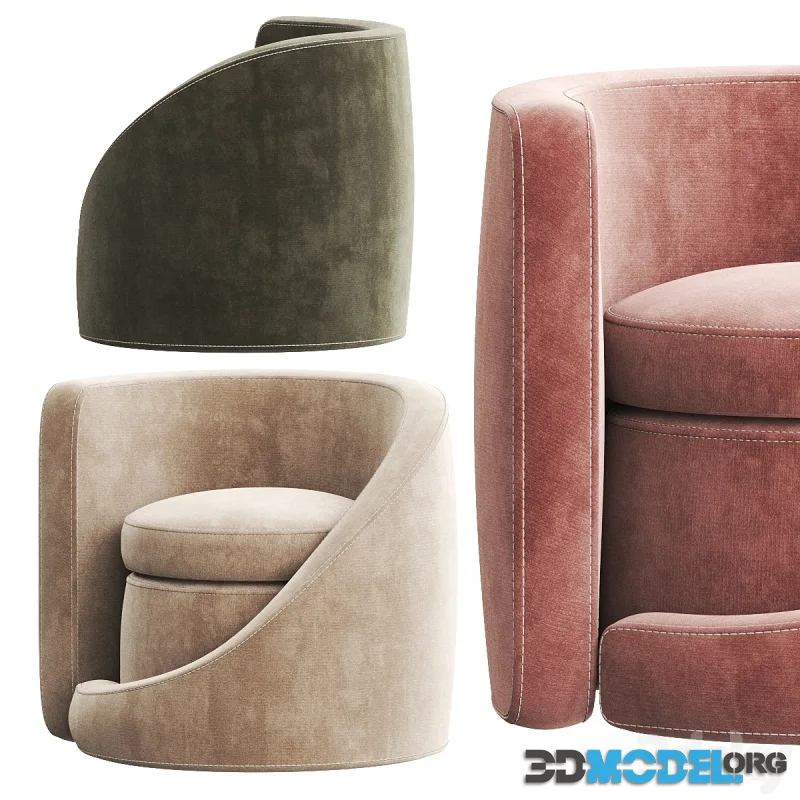 Pair of Spiral Lounge Chairs