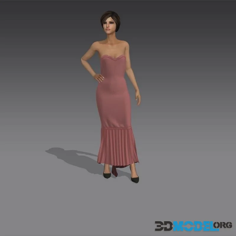 Pleated dress (PBR)