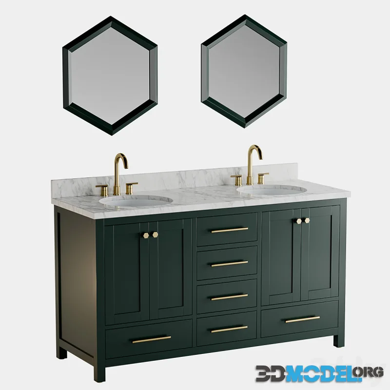 Radke Mahogany Vanity