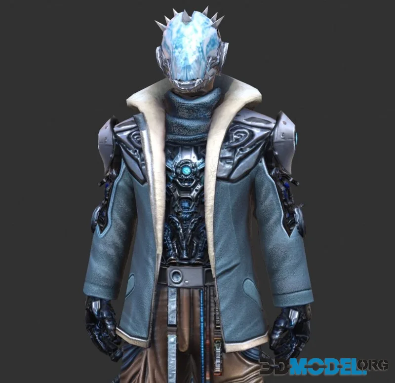 Ready for game Character Male Warriors 01 (PBR)