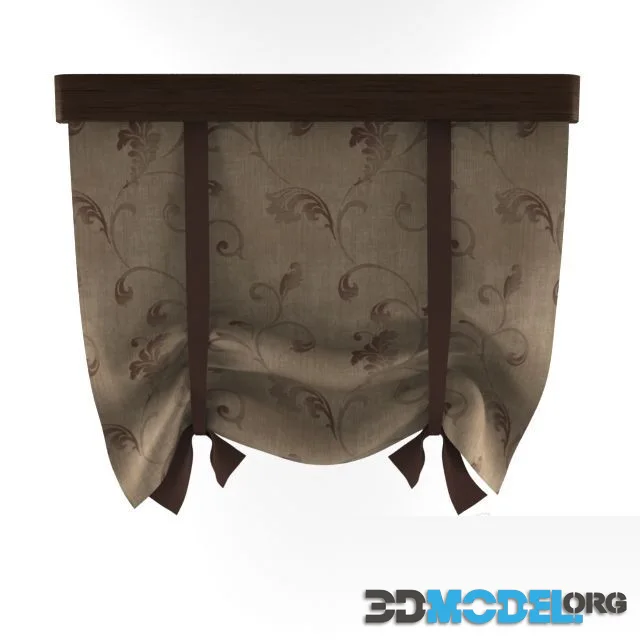 Roman blind with a pattern