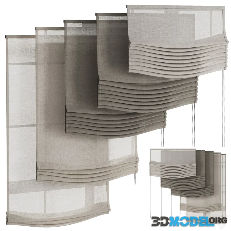 Roman blinds 31 linen