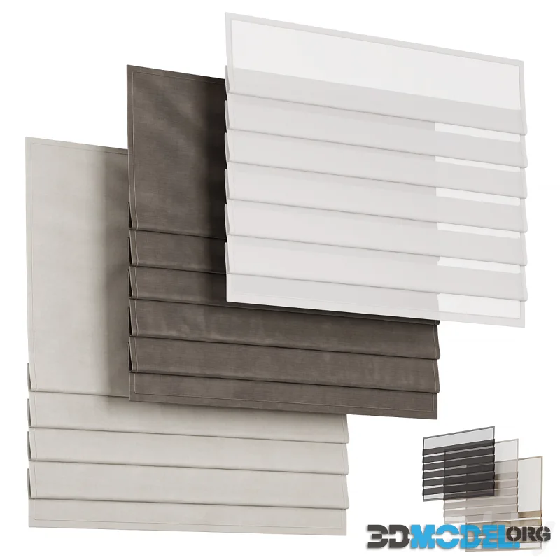 Roman blinds are thick, Roman blinds