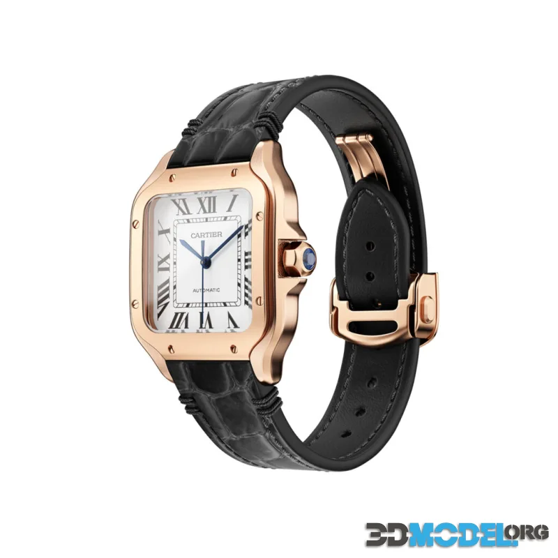 Santos de Cartier Rose Gold Watch by Cartier