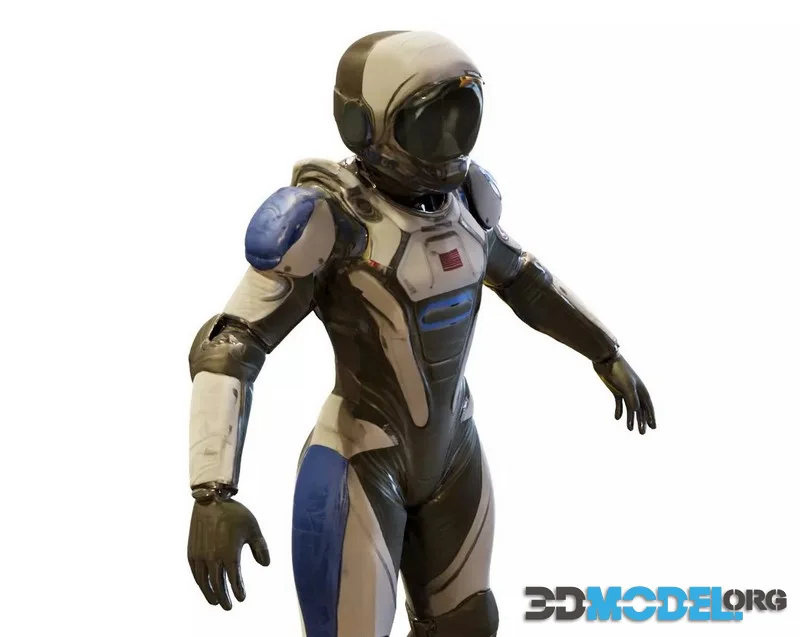 Sci-Fi Humanoid Robot Character (PBR)