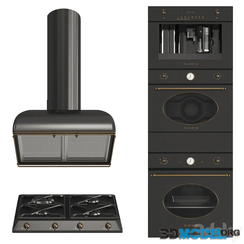 Smeg coloniale black