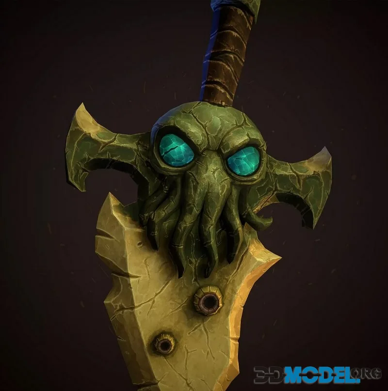 Stylized Dagger Low Poly Hand Painted (PBR)