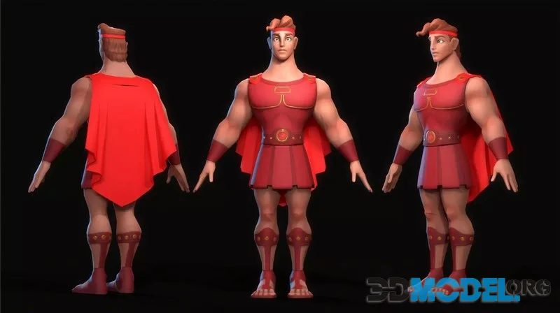 Stylized Hercules Lowpoly (PBR)