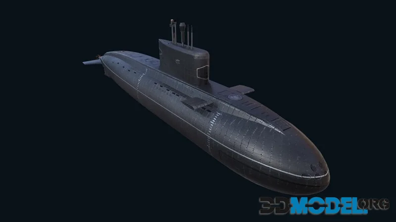 Submarine Kilo Class low-poly (PBR)