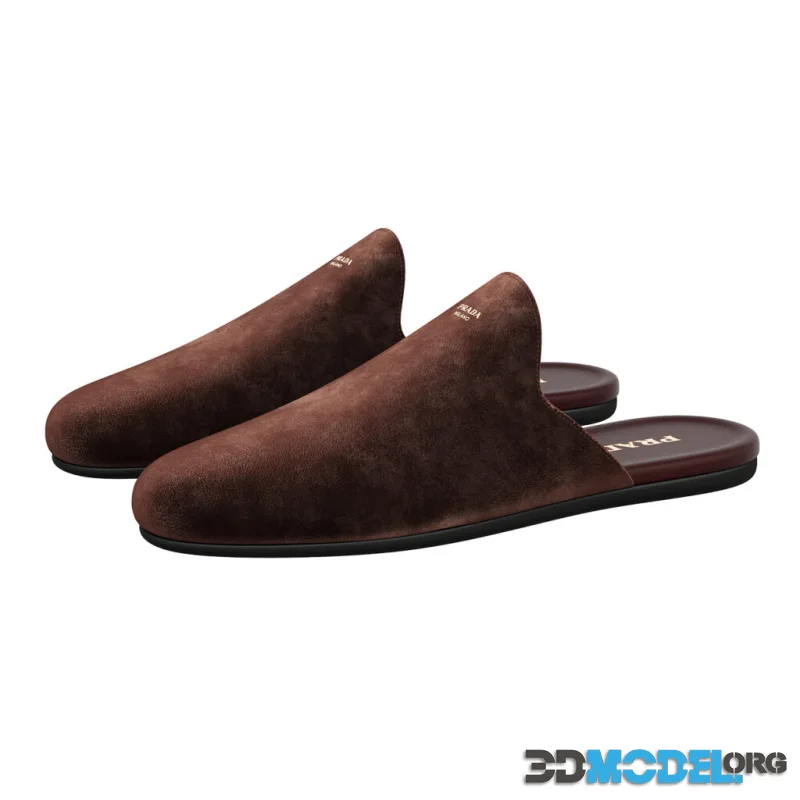 Suede Women Slippers by Prada