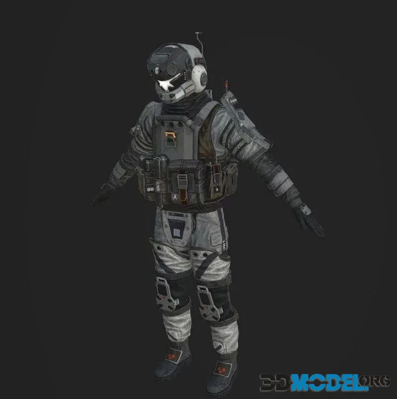 Teci Model based of some concept art (PBR)